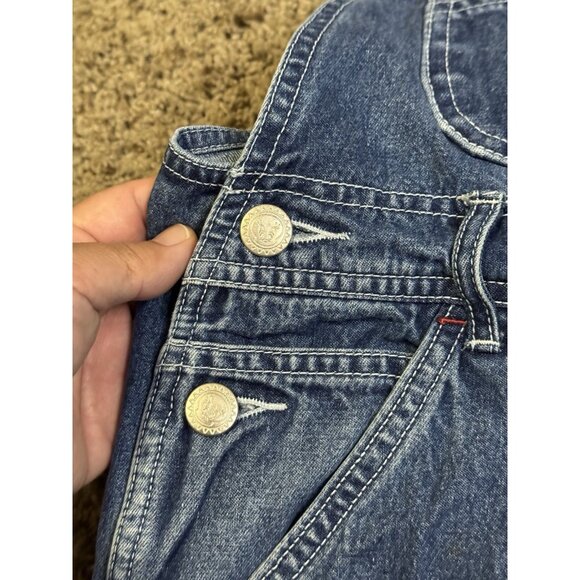 Vintage LOONEY TUNES Tweety Bird Shortalls Jumper Shorts Y2k 90s Oversized SMALL - Picture 5 of 10